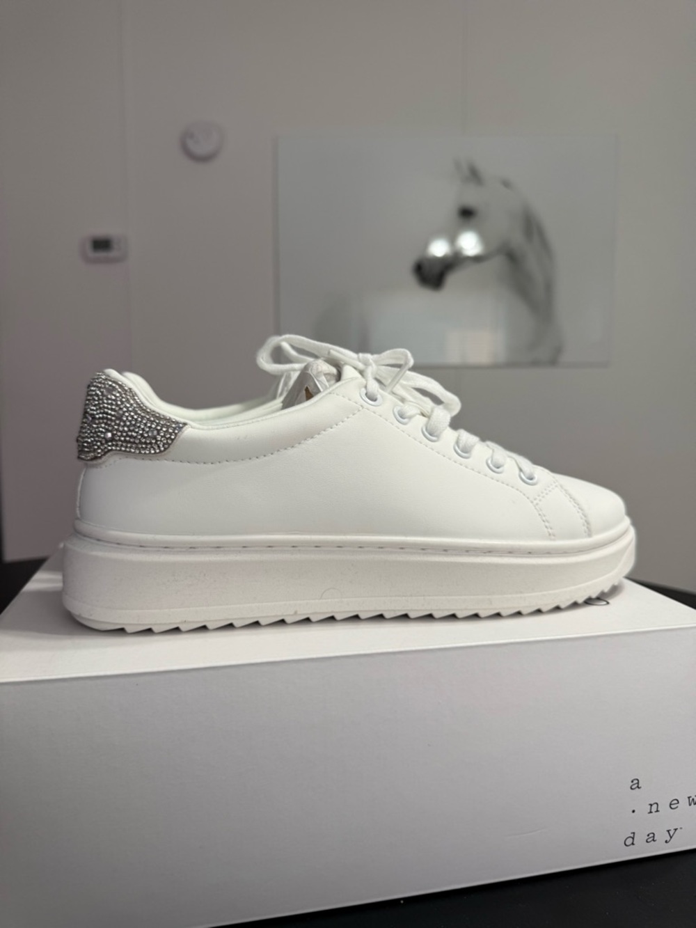 NWT A New Day PEGGY rhinestone sneakers shoes 10